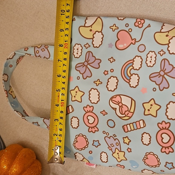 Blippo Cute Tote Style Tote NWOT Pink interior Stars,Rainbows, Hearts - Picture 7 of 7